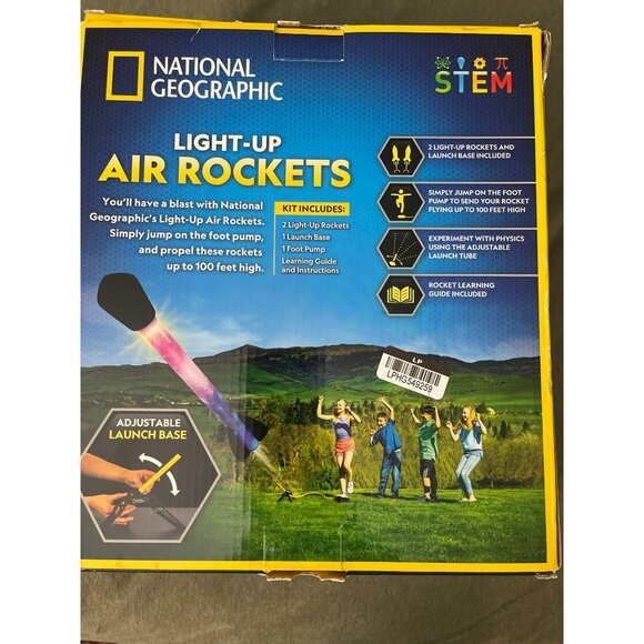 National Geographic Lite Up Air Rockets Toy Gifts NEW (BOX DAMAGE) - Picture 2 of 5
